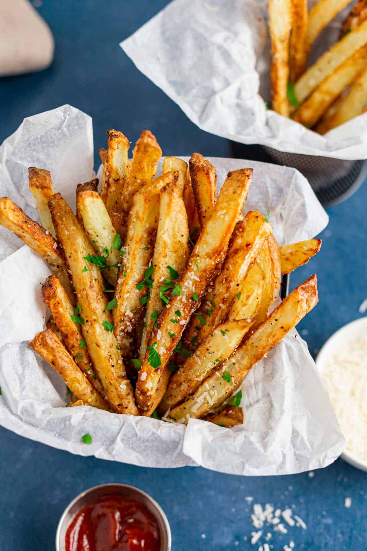 Air Fryer French Fries With Parmesan