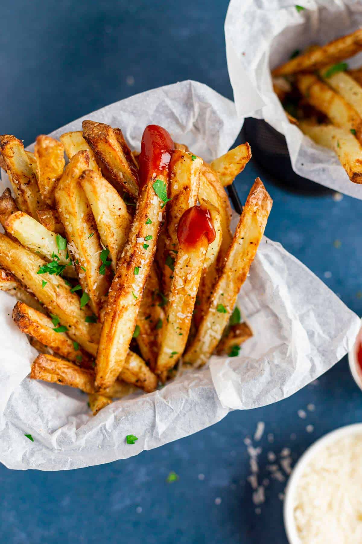 Air Fryer French Fries With Parmesan