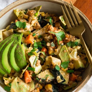 Avocado-Skillet-Cabbage-Barbecue-Salad