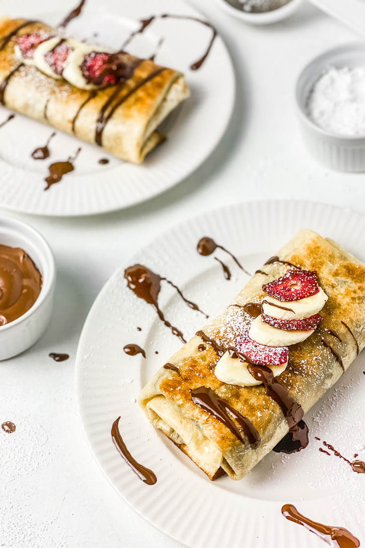 Nutella Banana Cheesecake Chimichangas