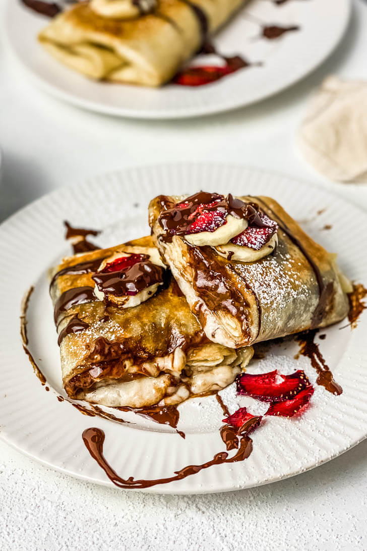 Nutella Banana Cheesecake Chimichangas