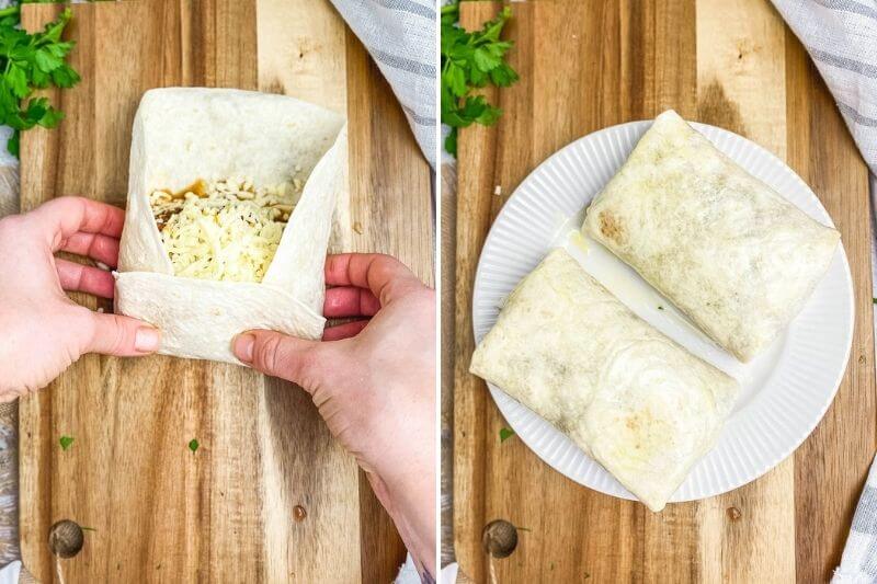 Shredded Beef Chimichangas (Baked)-The Yummy Bowl