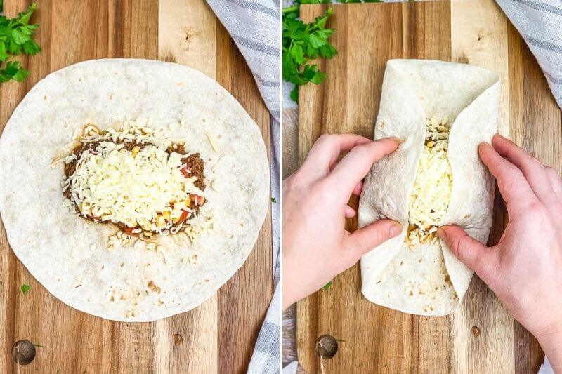 Shredded Beef Chimichangas (Baked)-The Yummy Bowl