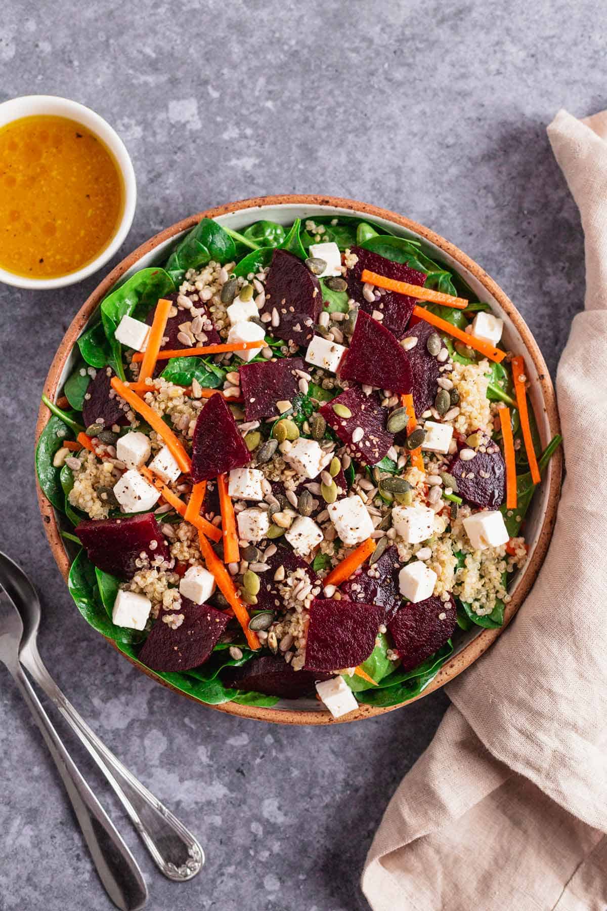 Beetroot, Feta, carrot Salad