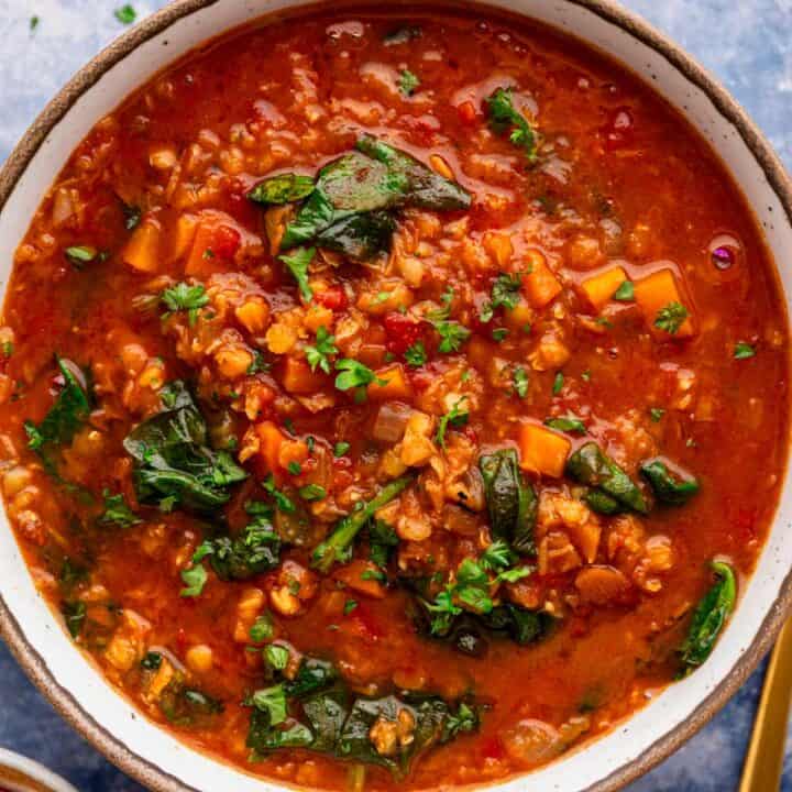 best lentil stew bowl.