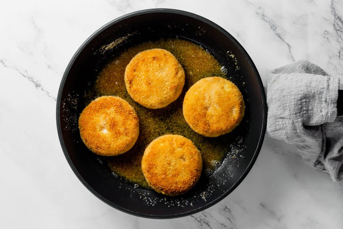 pan fried burger patties