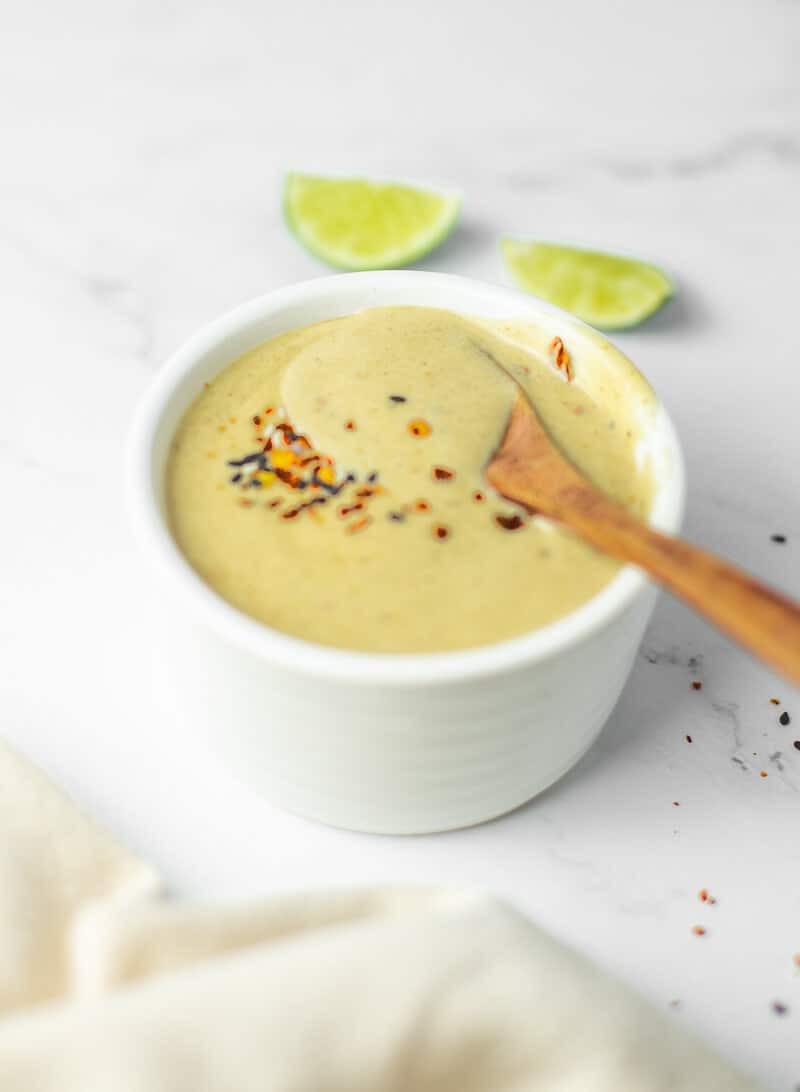 Sweet and Spicy Tahini Dressing (Vegan)