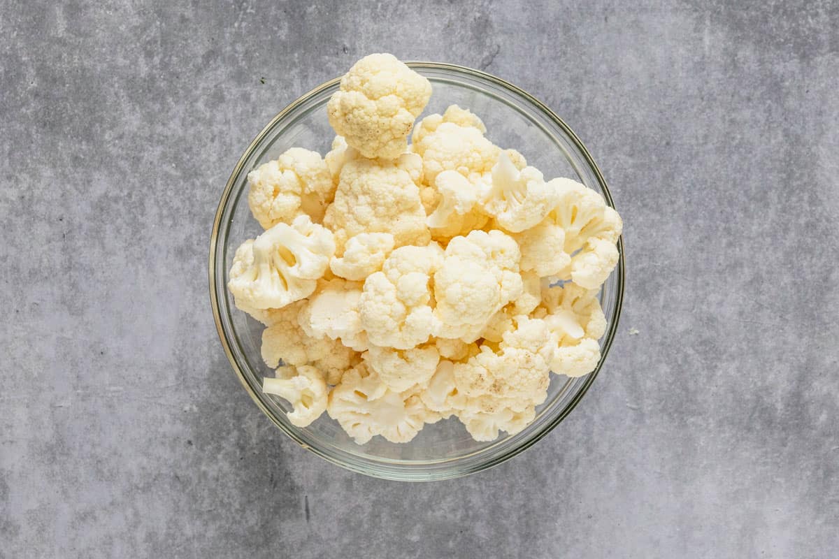 a bowl of cauliflower florets