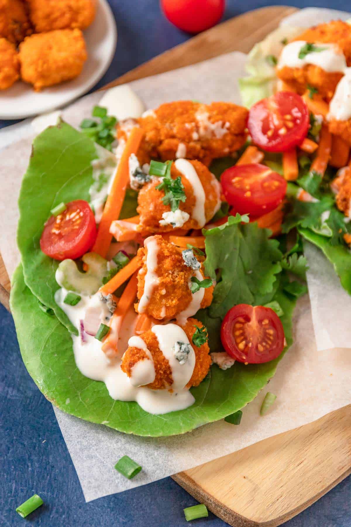 Buffalo Chicken Lettuce Wraps