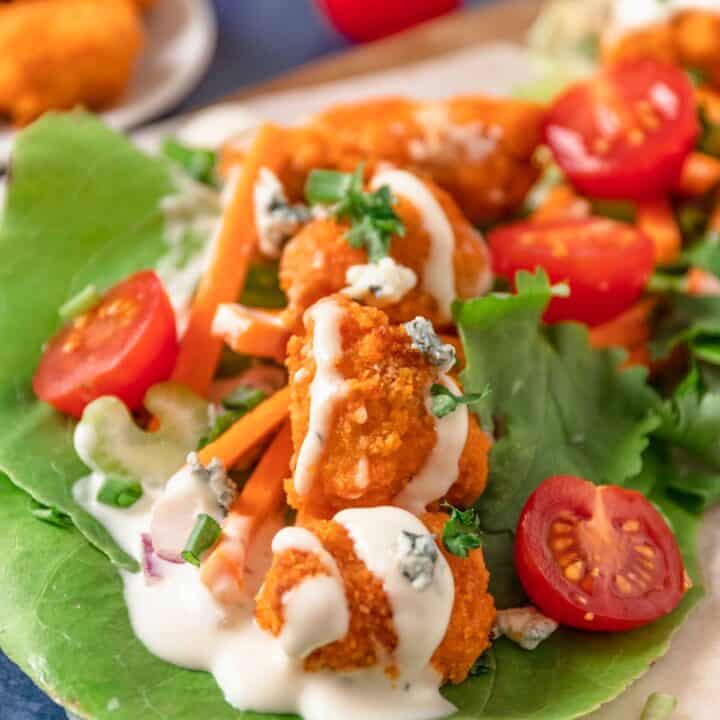 Buffalo Chicken Lettuce Wraps