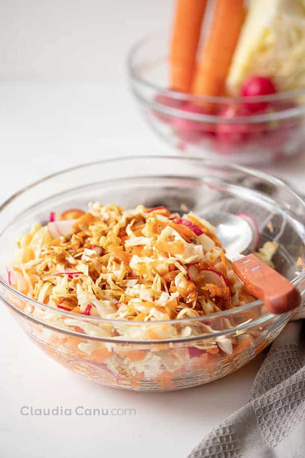 Cabbage Salad With Teriyaki Dressing