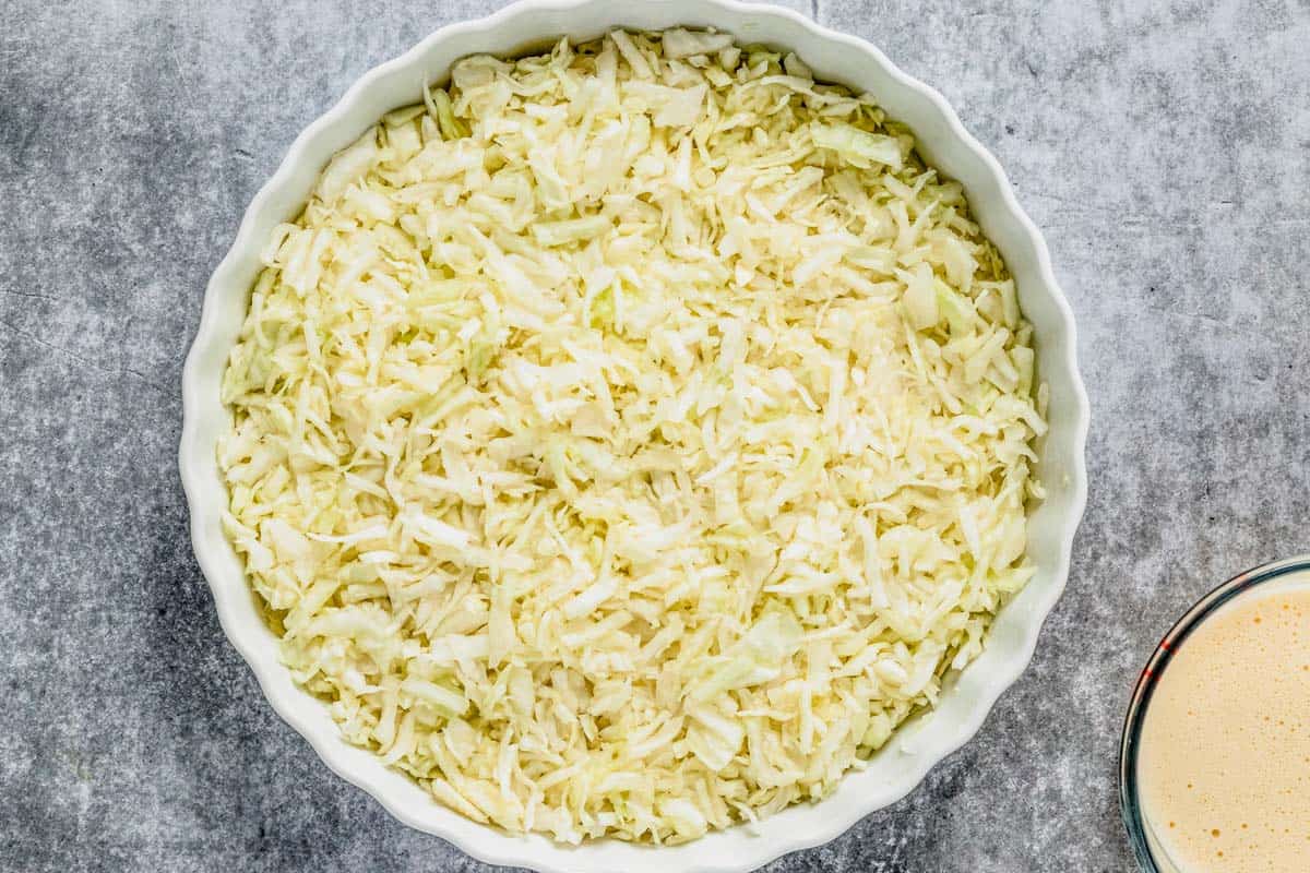 batter for Cheesy Cabbage Pie