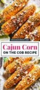 Cajun Corn On The Cob pinterest image
