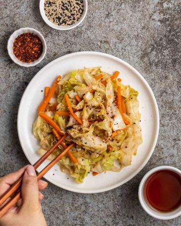 carrot-cabbage-stir-fry-chopsticks-My-Plantiful-Cooking