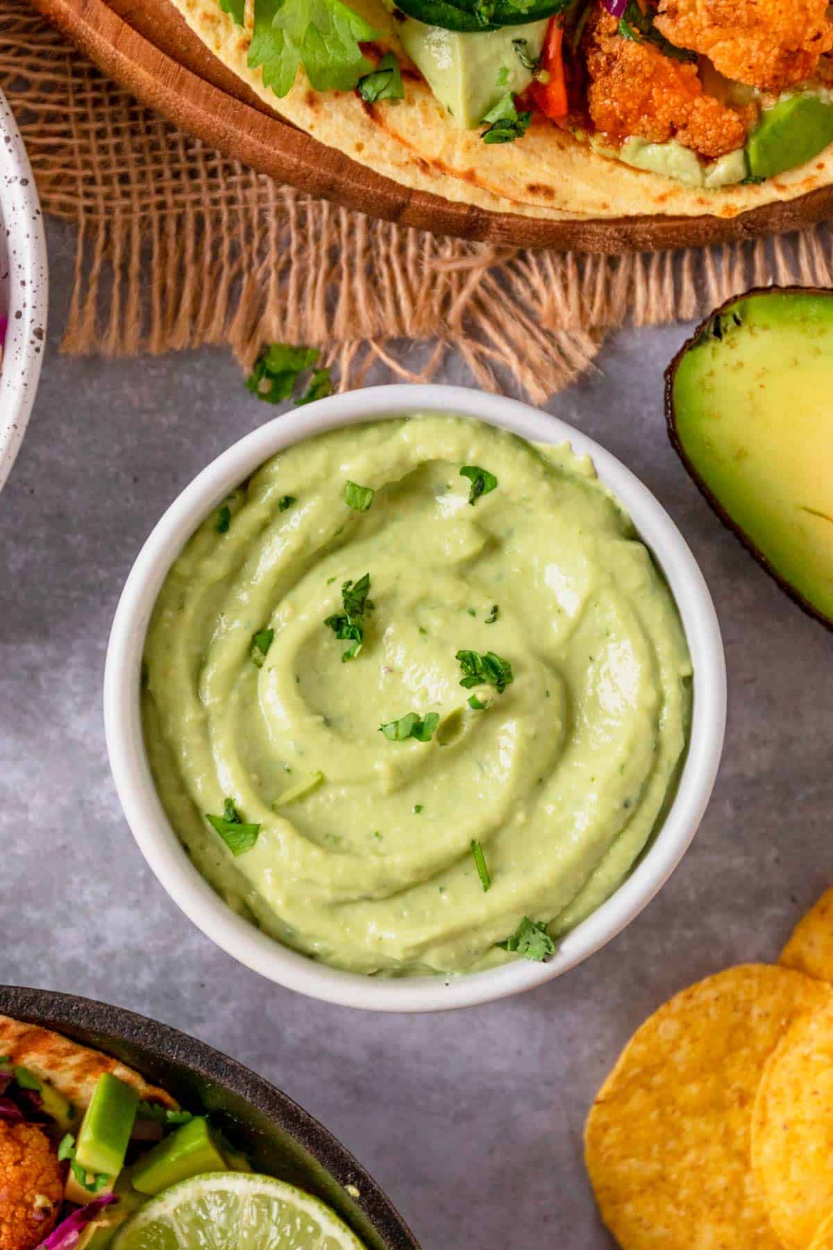 Avocado Crema With Jalapeno