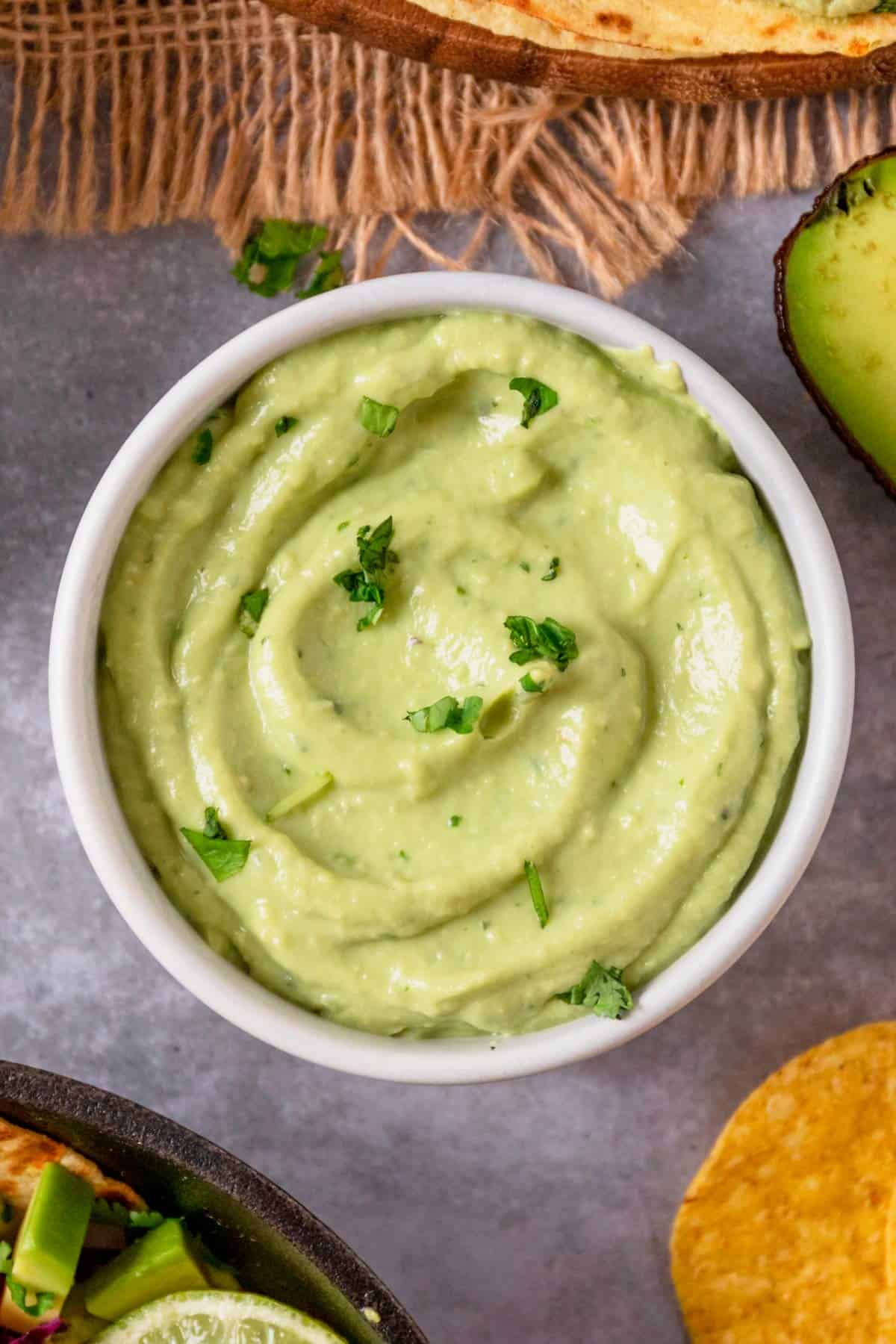 Avocado Crema With Jalapeno