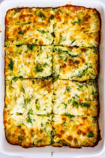 cheesy-cabbage-casserole-with-fresh-dill-in-a-baking-pan-Give-Recipe