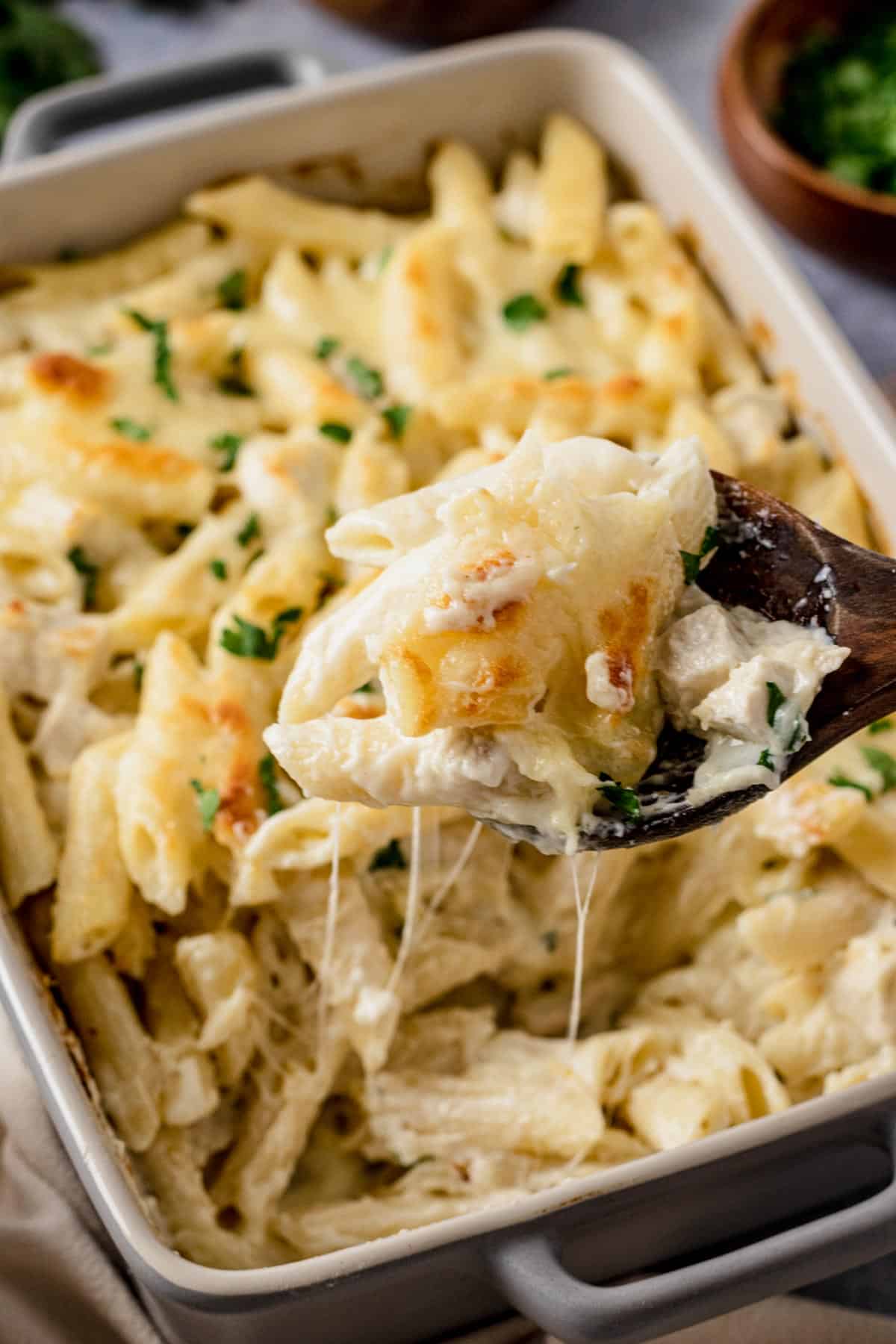 Gluten Free Chicken Alfredo Bake