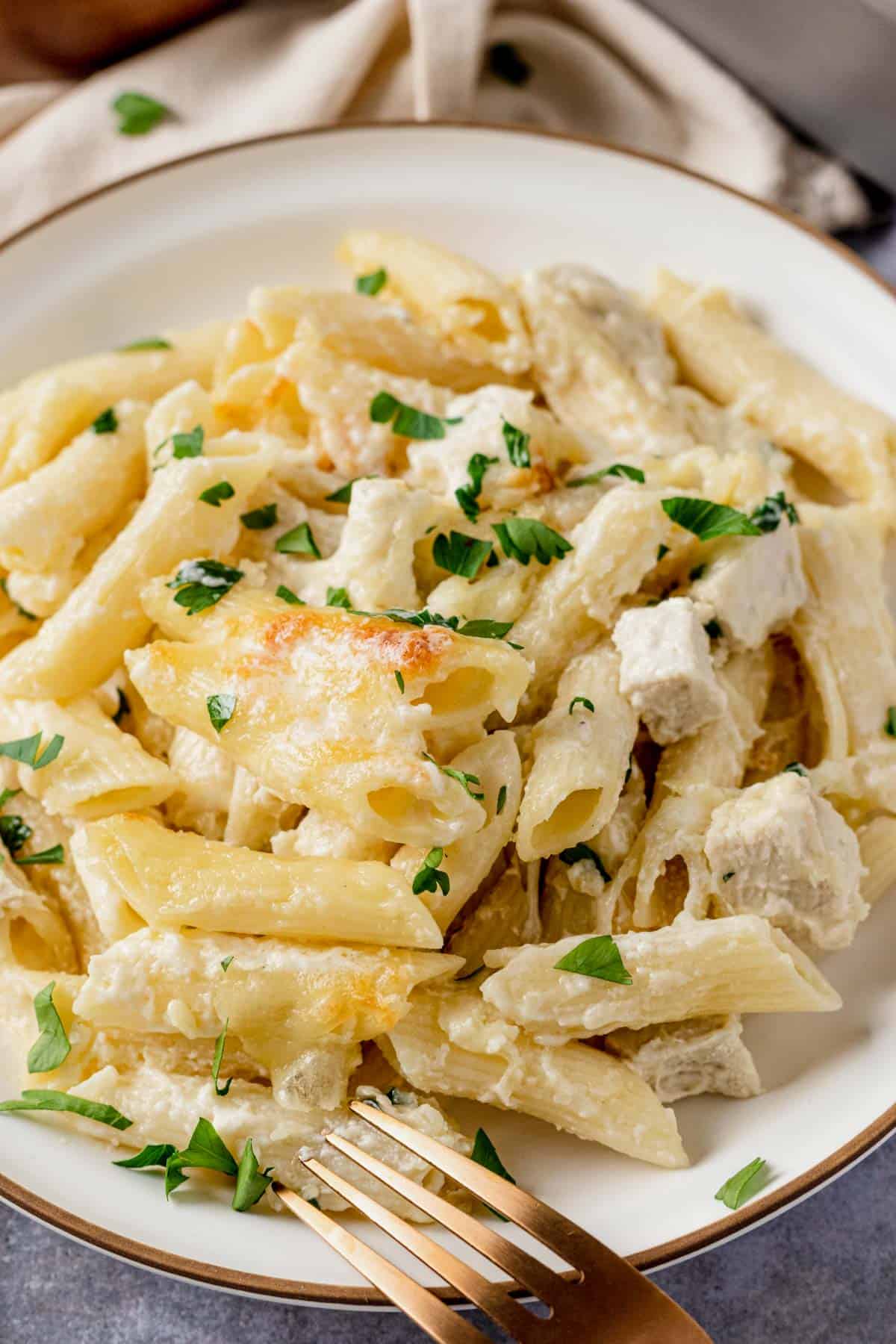 Gluten Free Chicken Alfredo Bake