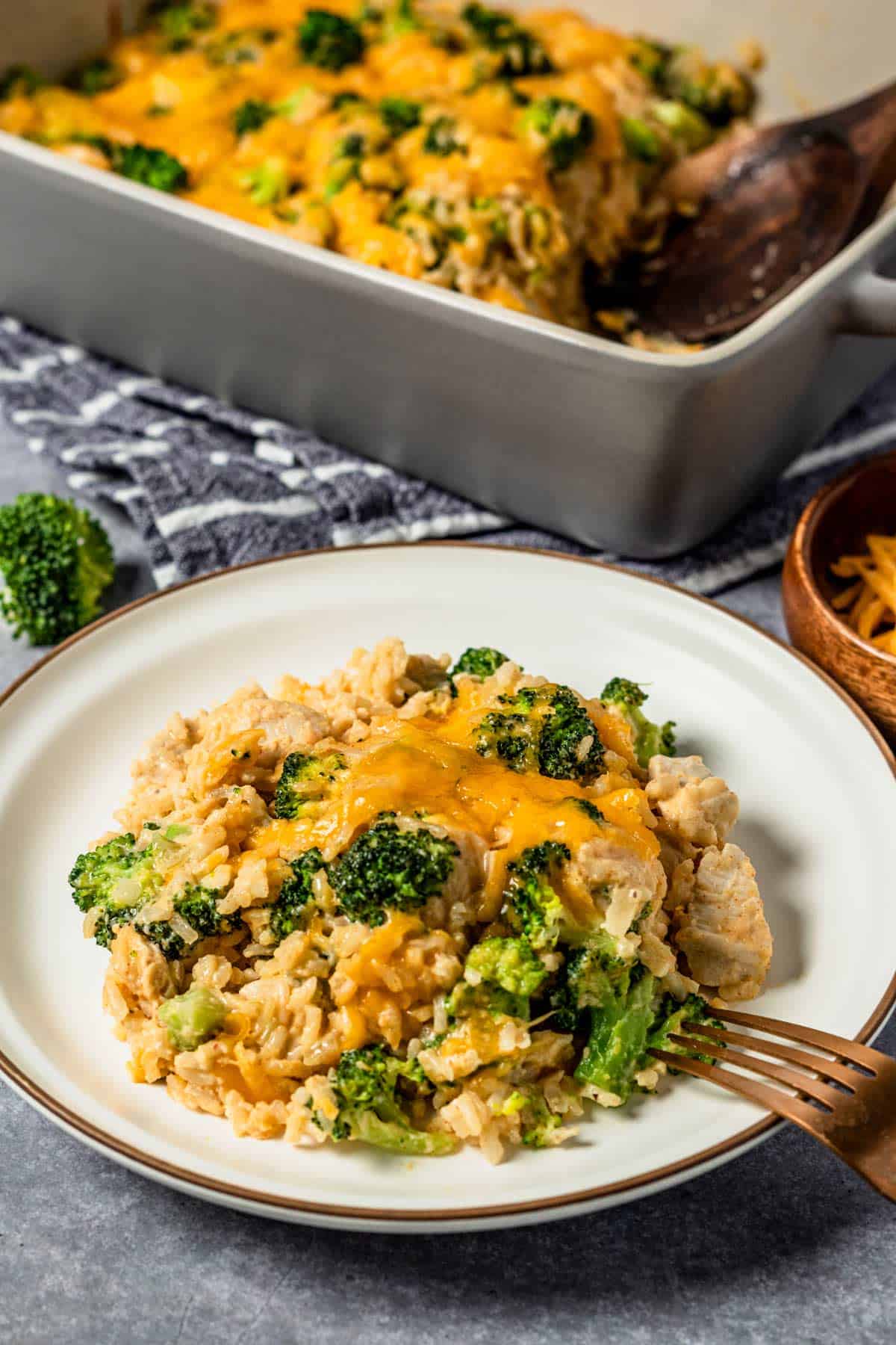 Easy Chicken Broccoli Rice Casserole