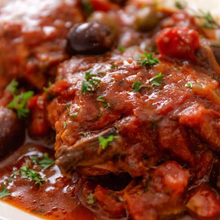 chicken cacciatore with rice