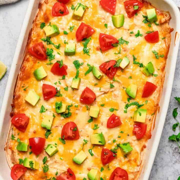 chicken enchilada casserole.