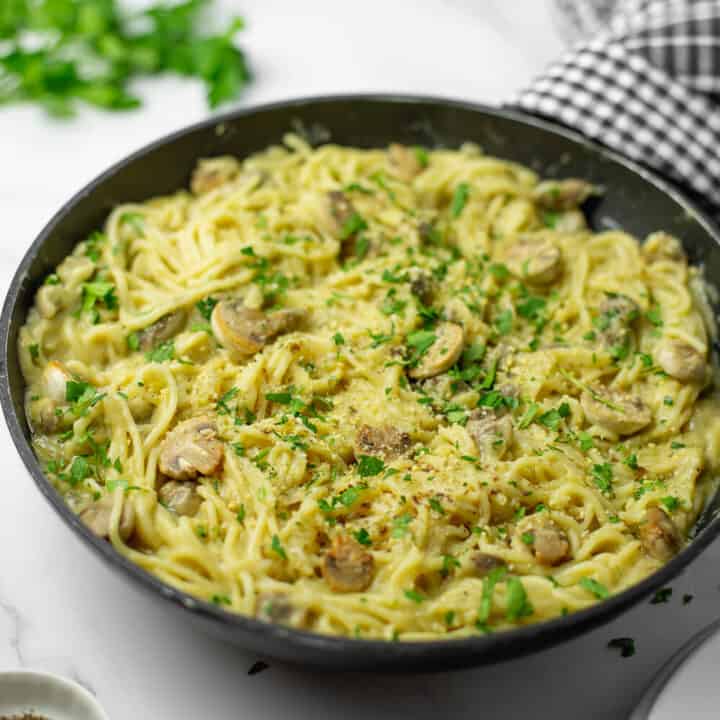 Creamy Mushroom Pasta with Truffle Oil