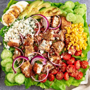 Cobb Salad With Breaded Chicken