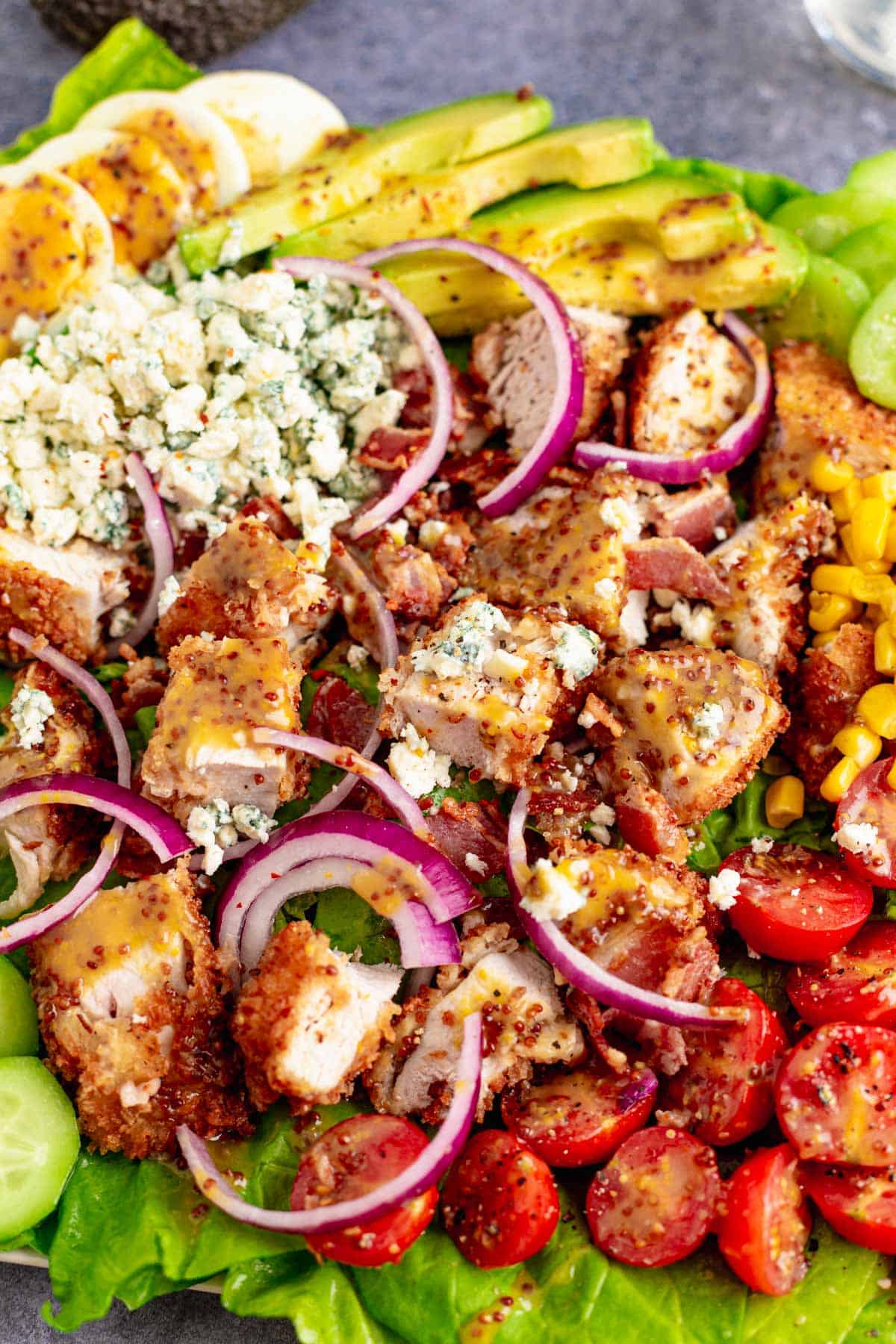 Cobb Salad With Breaded Chicken