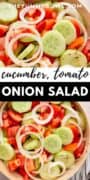 Marinated Cucumber, Tomato and Onion Salad
