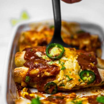 Vegetarian Enchiladas (with Black Bean and Sweet Corn)