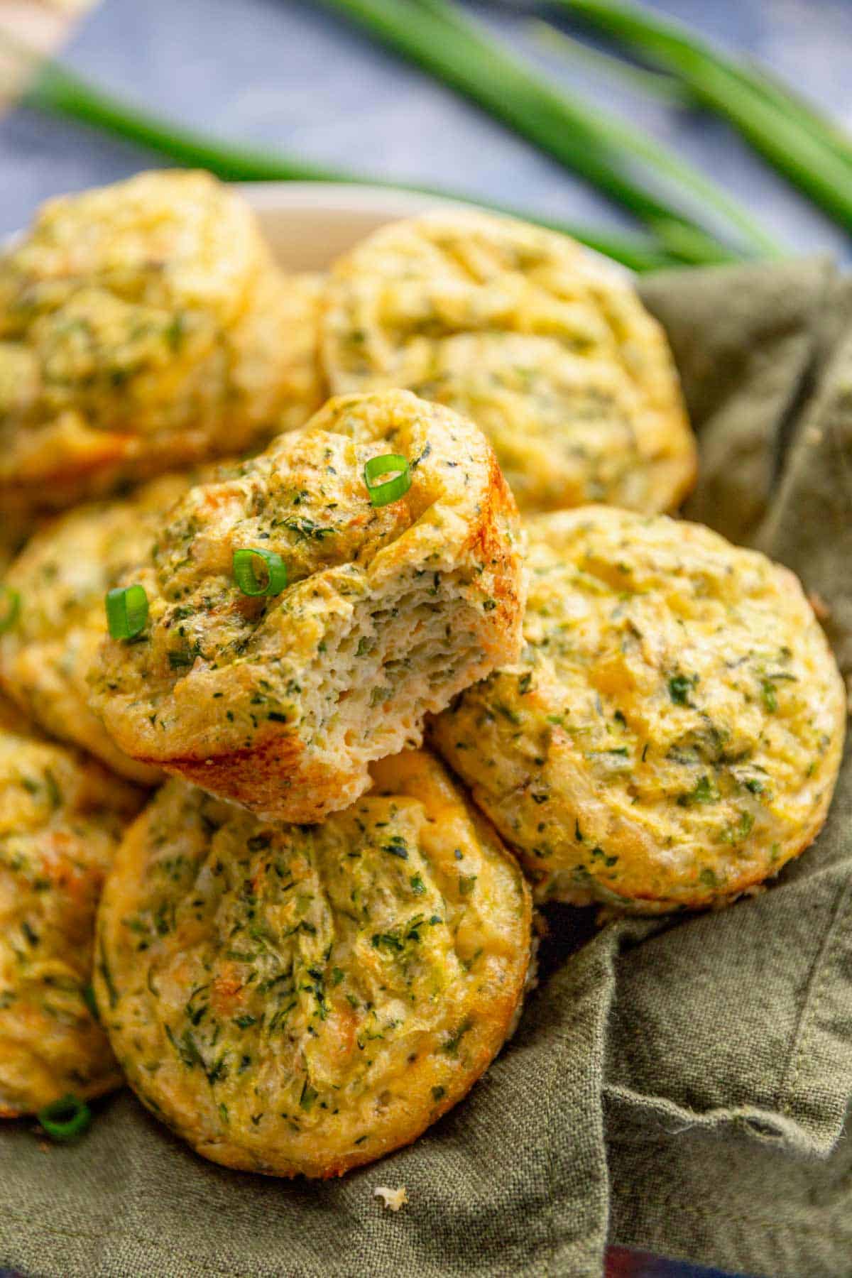 egg bites with zucchini.