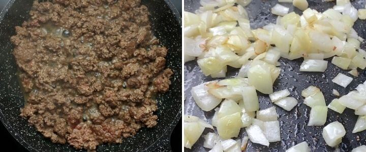 Ground Beef and Fried Cabbage