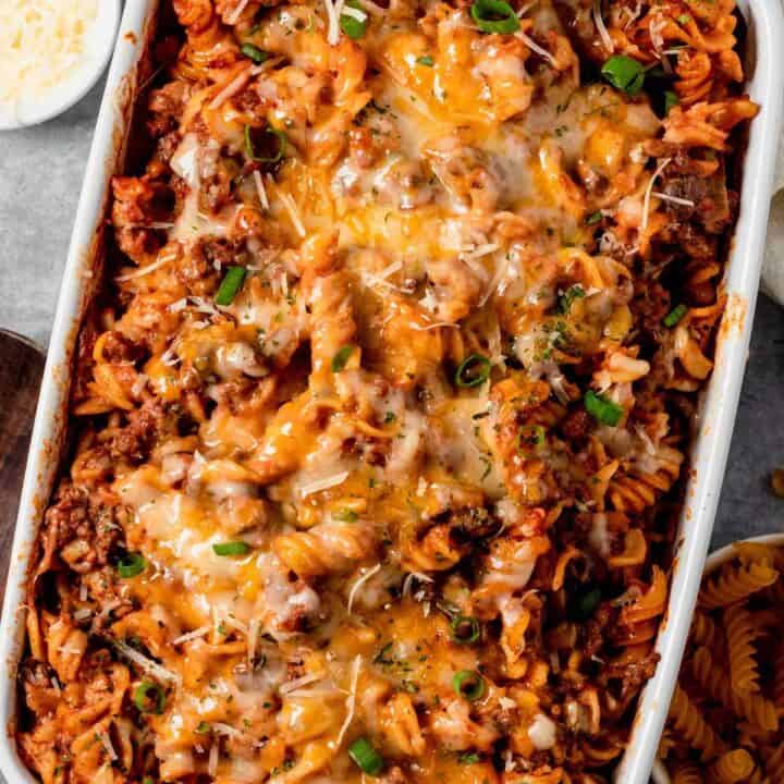 hamburger macaroni casserole.