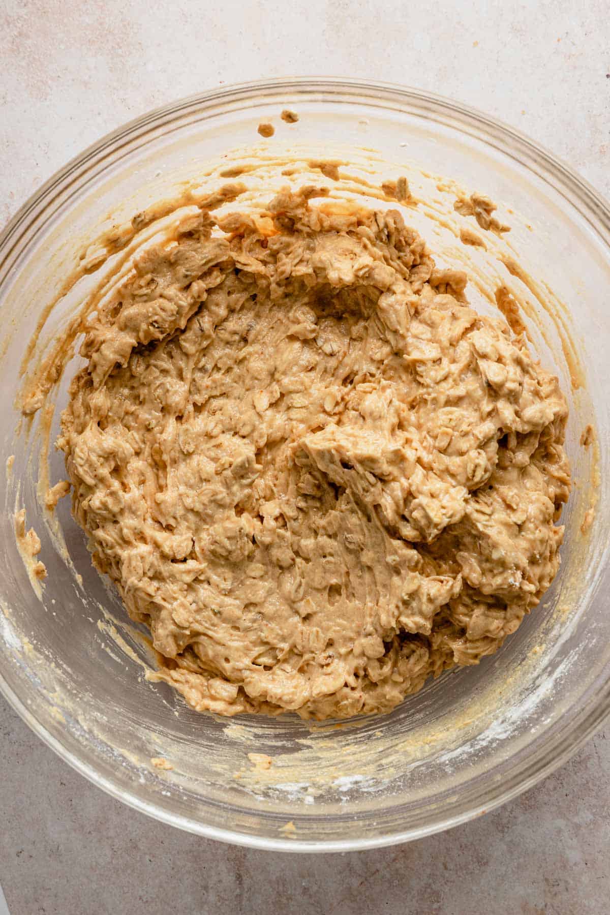 healthy breakfast oatmeal cookie batter