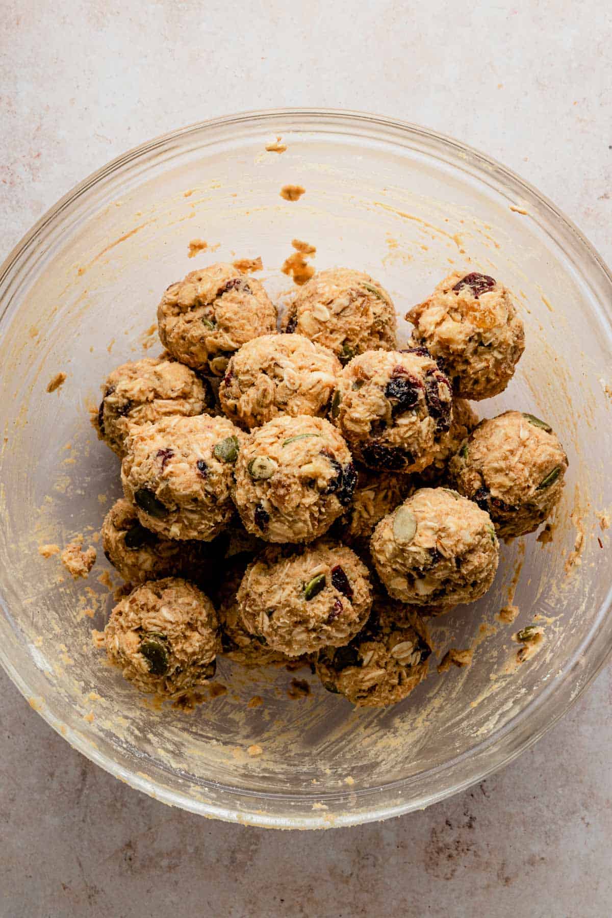 healthy breakfast oatmeal cookie dough balls