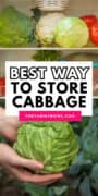 best way and tips on how to store cabbage.