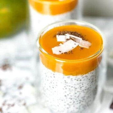 This Mango Coconut Chia Pudding is made with only the best and healthy ingredients that together create truly delicious taste. It's not only a healthy dessert but a perfect breakfast pudding. Plus, it's vegan-friendly, dairy-free, gluten-free and can be made without sugar. - The Yummy Bowl
