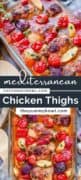 This Mediterranean Style Chicken Thighs recipe is one very delicious wholesome meal that is inspired by Mediterranean flavors. The combination of the best chicken marinade and roasted vegetables result in an extremely flavorful, heavenly tasty meal! The chicken thighs taste very juicy and tender in this marinade, and this is exactly how they should be, not less! You’ll love this recipe and will for sure make again and again! #mediterraneanchicken #mediterraneanstylechicken #mediterraneanchickenthighs #mediterraneanchickenmarinade #bakedmediterraneanchicken #mediterraneanchickenthighsrecipe - The Yummy Bowl