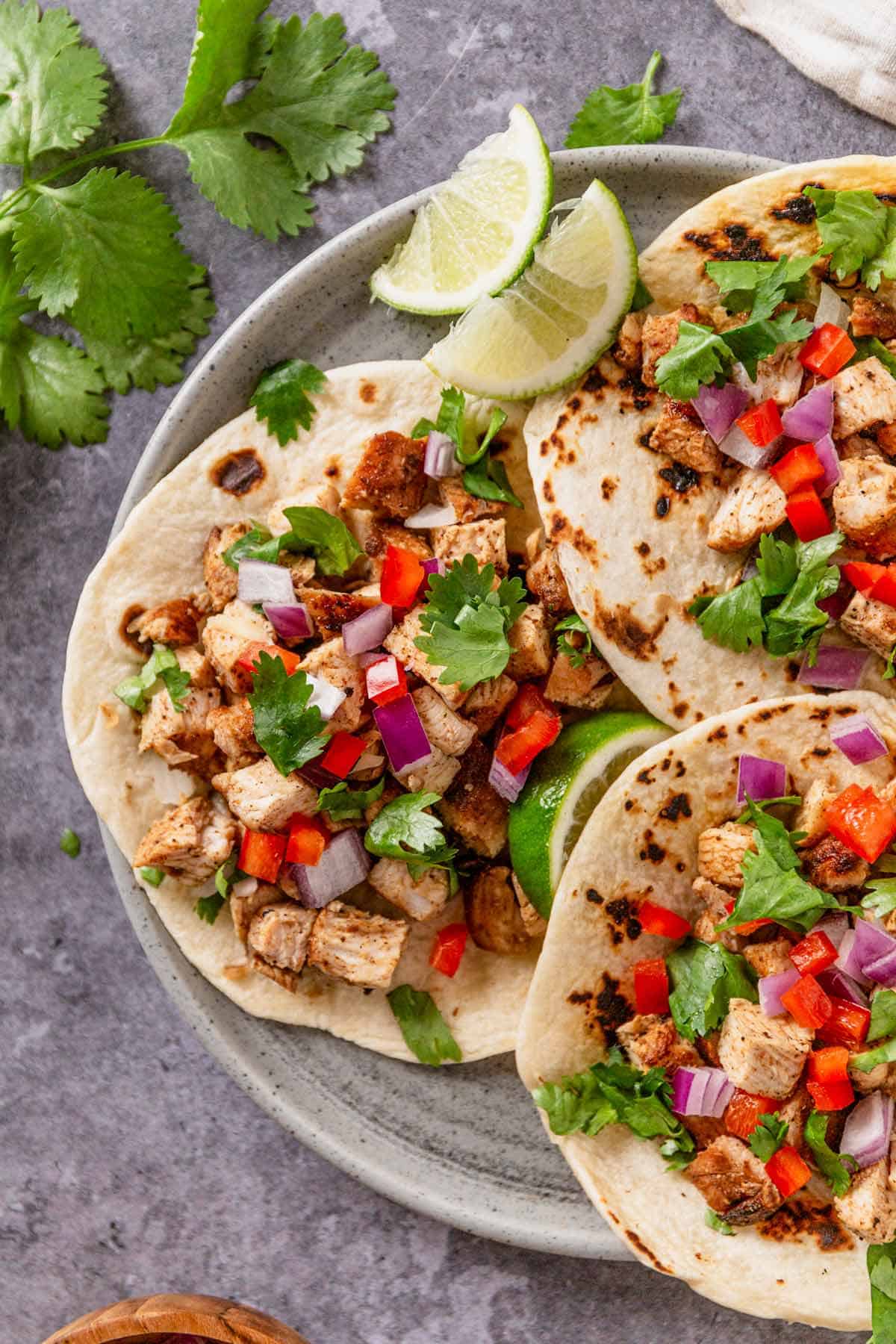 mexican chicken street tacos