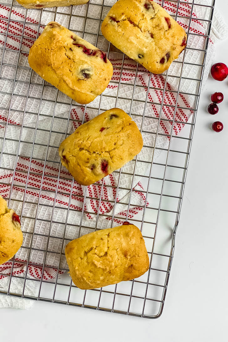 Cranberry Orange Mini Loaves Breads (Gluten-Free)