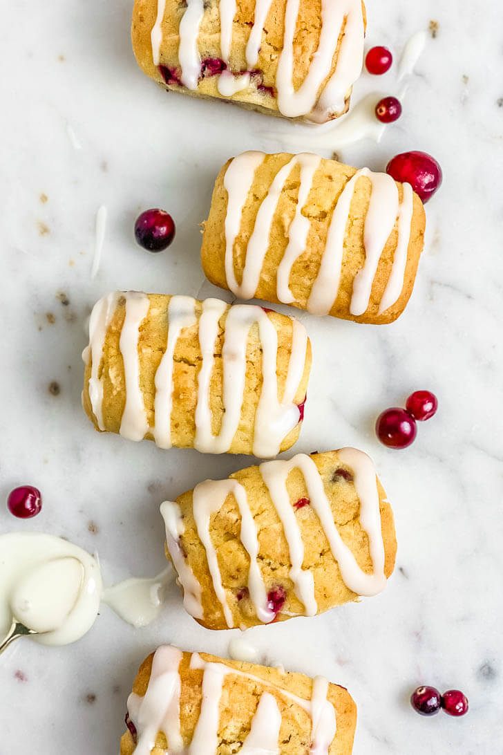 Cranberry Orange Mini Loaves Breads (Gluten-Free)