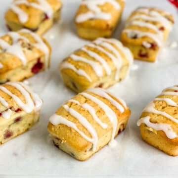 Cranberry Orange Mini Loaves Breads (Gluten-Free)