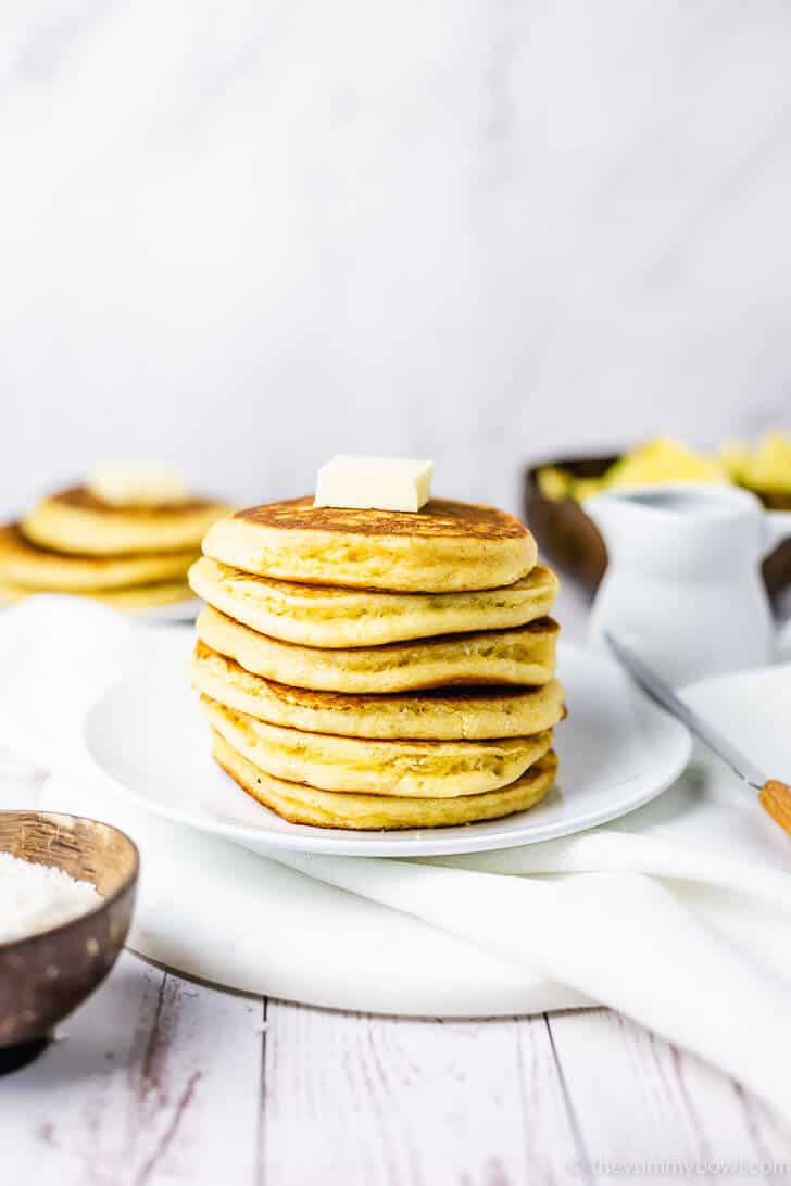 Pineapple Pancakes (Pina Colada Pancakes) | Gluten free