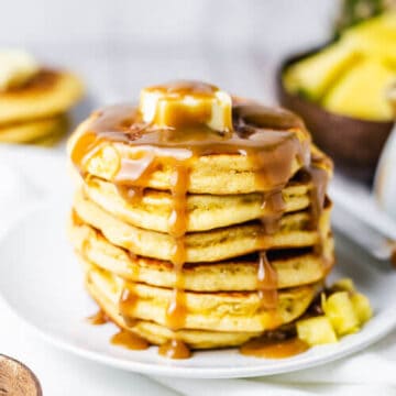 Pineapple Pancakes (Pina Colada Pancakes) | Gluten free