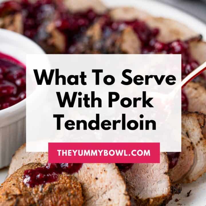 pork tenderloin with berry sauce.