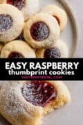Easy Thumbprint Cookies With Jam ( Vegan, Gluten Free, Dairy Free )