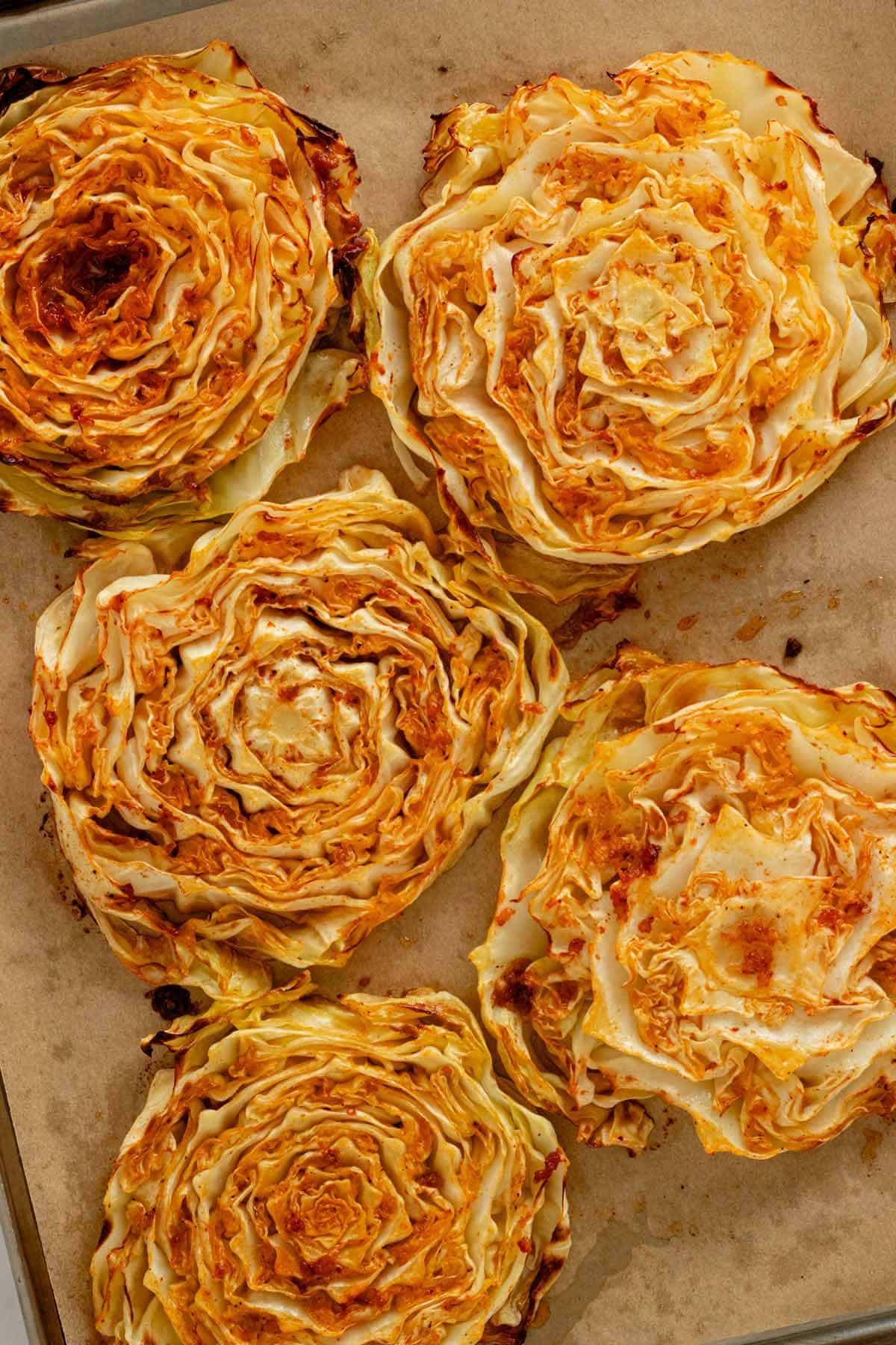 deliciously baked crispy and tender cabbage steaks