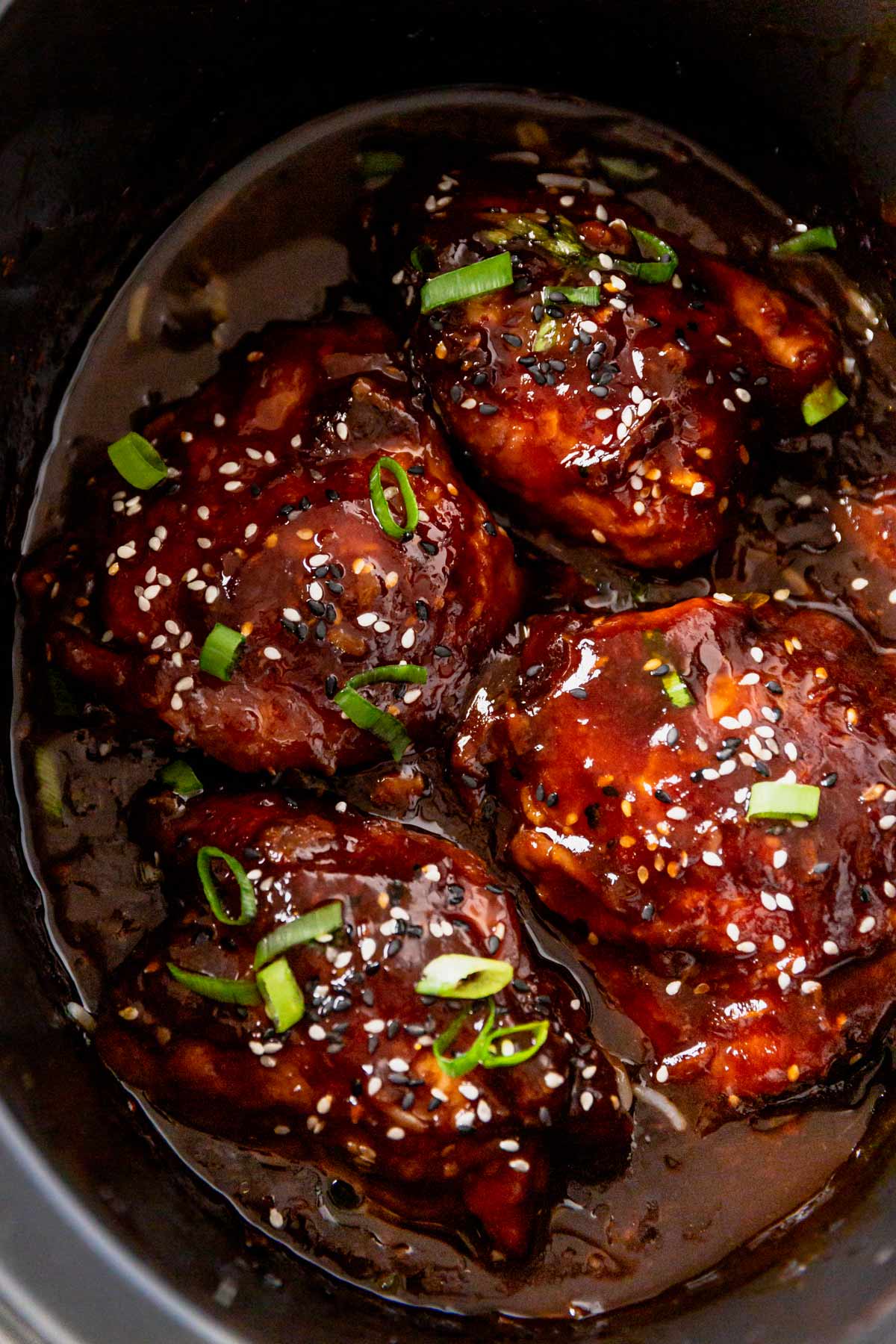 slow cooker honey garlic chicken thighs