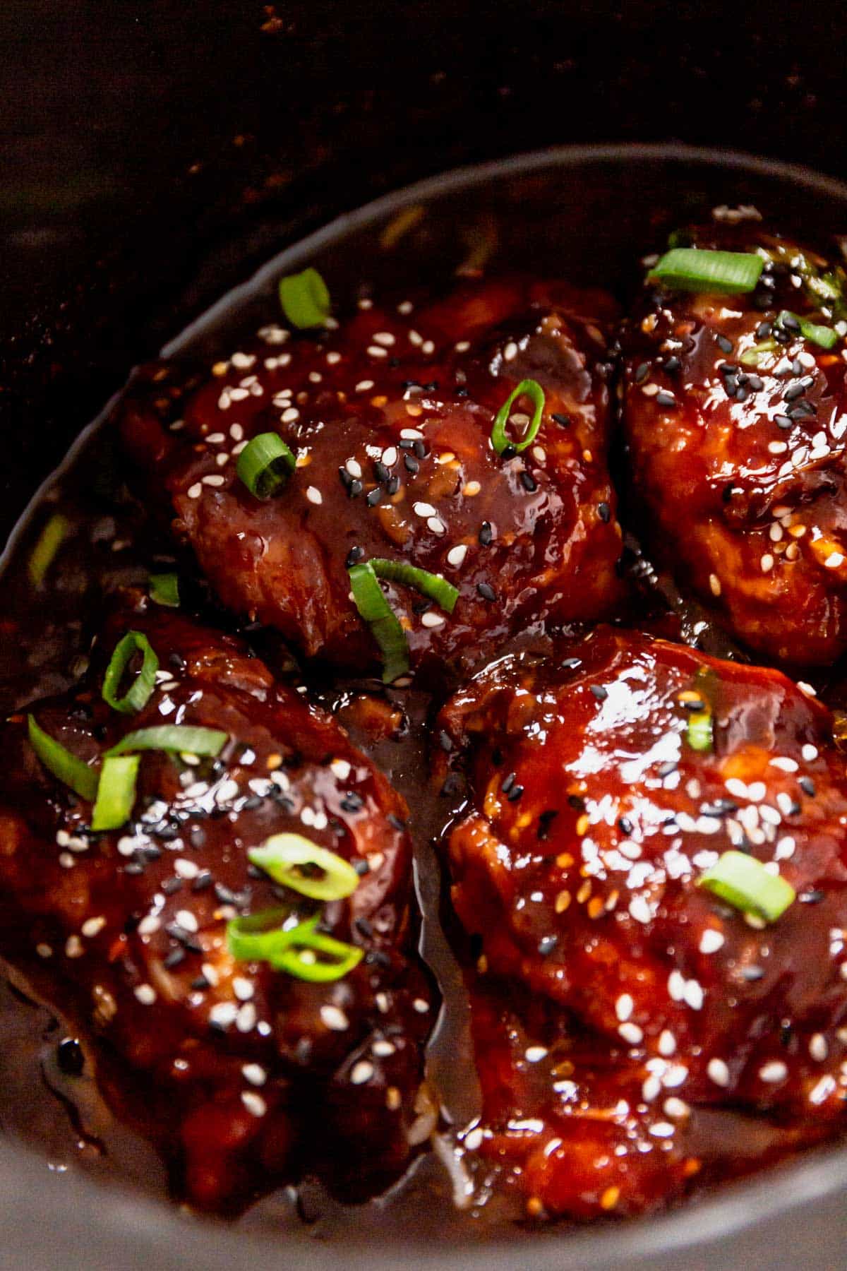 slow cooker honey garlic chicken thighs